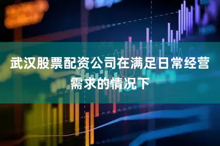 武汉股票配资公司在满足日常经营需求的情况下